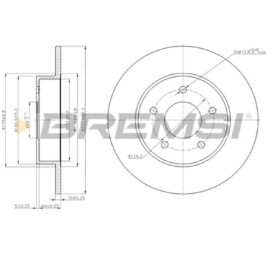 CD7383S.JPG Disco Freno Posteriore 92125700 Nissan Almera Tino Primera Primera Hatchback Primera Station Wagon Pieno