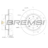 CD7395S.JPG Disco Freno Posteriore 92104300 Kia Clarus Clarus Station Wagon Carens I Carens Ii Mpv/space Wagon Pieno
