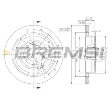 CD7433V.JPG Disco Freno Posteriore 92147700 Land Rover Discovery Iv Range Rover Sport Discovery Iii Nero