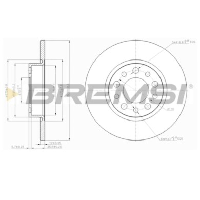 CD7452S.JPG Disco Freno Posteriore 92221000 Alfa Romeo 159 (939)