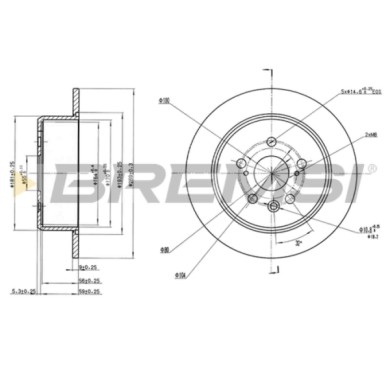 CD7474S.JPG Disco Freno Posteriore 92169503 Toyota Celica Coupé Pieno