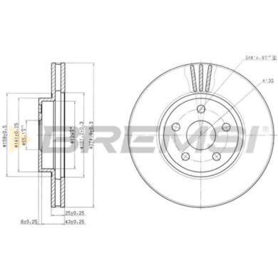 CD7484V.JPG Disco Freno Anteriore 92173103 Toyota Celica Ventilato