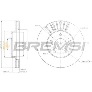 CD7494V.JPG Disco Freno Anteriore 92179003 Nissan Maxima / Maxima Qx Iv (a32) Ventilato