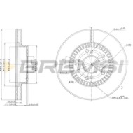 CD7496V.JPG Disco Freno Anteriore 92128400 Honda Civic Vii Hatchback Stream Cr-v Ii Nero