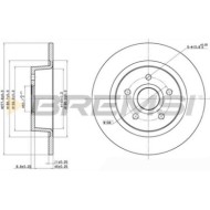 CD7497S.JPG Disco Freno Posteriore 92124900 Ford Transit Connect (p65 P70 P80) Pieno