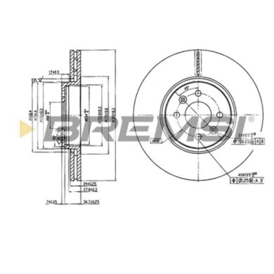 CD7513V.JPG Disco Freno Anteriore 92149500 Renault Grand Scénic Ii Scénic Ii Nero