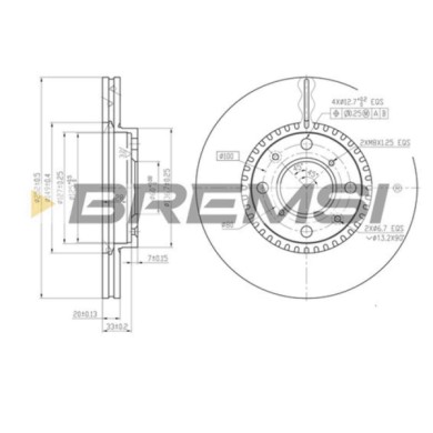 CD7520V.JPG Disco Freno Anteriore 92148900 Suzuki Splash Swift Iii Opel Agila (b) Vauxhall Agila Mk Ii (b) Nero