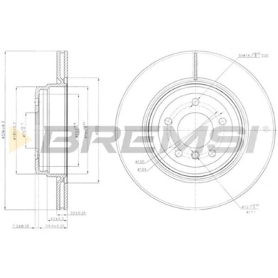 CD7550V.JPG Disco Freno Posteriore 92137900 Bmw 3 Touring 3 3 Cabriolet 3 Coupé X1 Ventilato