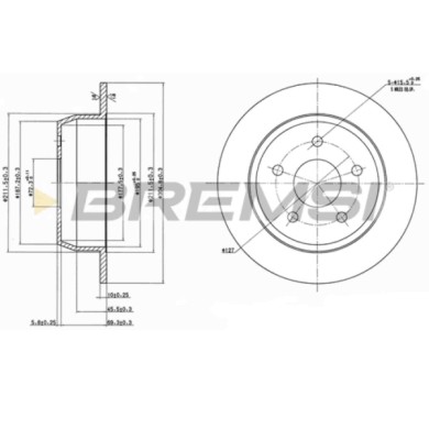 CD7553S.JPG Disco Freno Posteriore 92113700 Jeep Cherokee Grand Cherokee Ii Pieno
