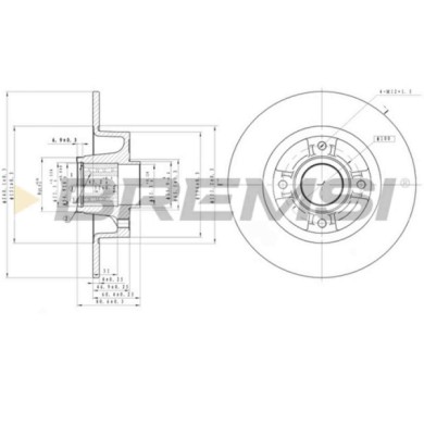 CD7571S.JPG Disco Freno Posteriore 92119300 Renault Modus / Grand Modus (f/jp0)