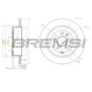 CD7578S.JPG Disco Freno Posteriore 92162700 Land Rover Freelander 2 Nero