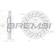 CD7582V.JPG Disco Freno Anteriore 92119800 Mercedes-benz Classe C Classe C T-model Clk Clk Cabriolet Slk Perforato / Autoventila