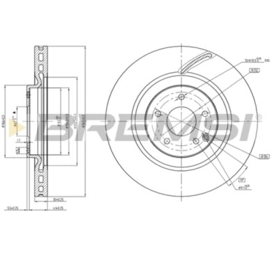 CD7585V.JPG Disco Freno Anteriore 92119803 Mercedes-benz Clk Clk Cabriolet Classe C Classe C T-model Ventilato