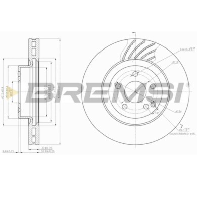 CD7595V.JPG Disco Freno Anteriore 92119900 Mercedes-benz Classe Glk Classe E Classe E T-model Cls Classe E Pianale Piatto/telaio