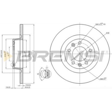 CD7602S.JPG Disco Freno Posteriore 92157100 Fiat Scudo Furgonato (270 272)