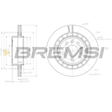 CD7604V.JPG Disco Freno Posteriore 92164900 Saab 9-5 9-5 Station Wagon Ventilato