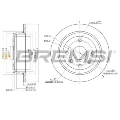 CD7606S.JPG Disco Freno Posteriore 92163000 Chevrolet Lacetti Station Wagon (j200)