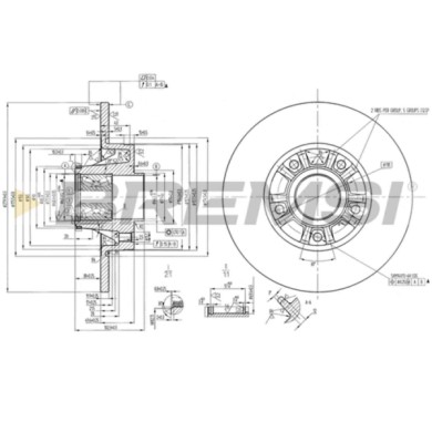 CD7623S.JPG Disco Freno Posteriore 92153700 Nissan Primastar Autobus (x83)