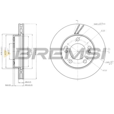 CD7627V.JPG Disco Freno Anteriore 92203203 Ssangyong Kyron