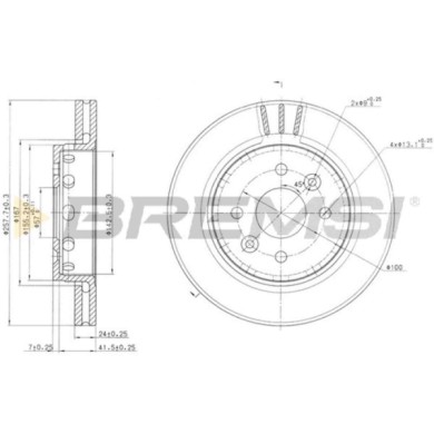 CD7628V.JPG Disco Freno Anteriore 92131100 Kia Shuma Ii Shuma Ii Tre Volumi Shuma I Cerato Tre Volumi Nero