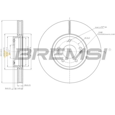 CD7631V.JPG Disco Freno Anteriore 92021800 Kia Sorento Ii (xm)