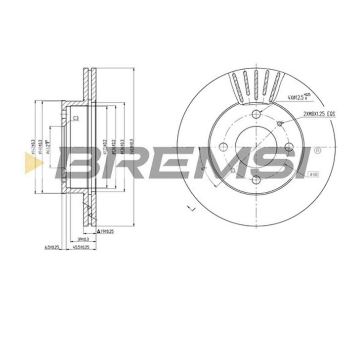 CD7632V.JPG Disco Freno Anteriore 92128500 Hyundai Accent Ii Accent Ii Tre Volumi Ventilato