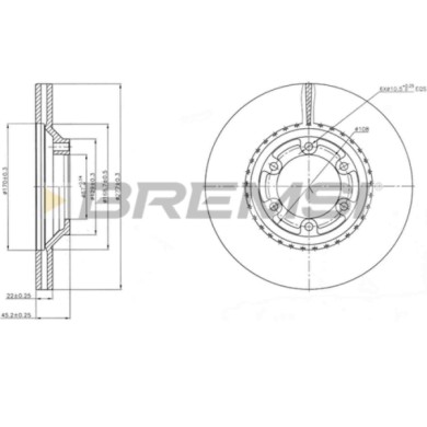 CD7633V.JPG Disco Freno Anteriore 92149400 Hyundai Galloper Ii Mitsubishi Galloper Ventilato
