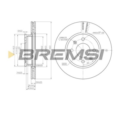 CD7636V.JPG Disco Freno Anteriore 92144700 Hyundai Getz Nero