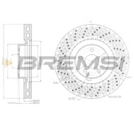 CD7637V.JPG Disco Freno Anteriore 92120300 Mercedes-benz Classe S Coupé (c216) Ventilato