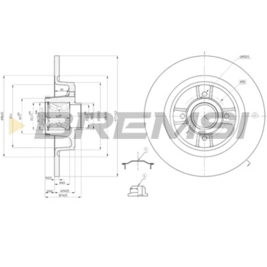 CD7641S.JPG Disco Freno Posteriore 92031600 Renault Megane Scenic Megane I Grandtour Scénic I Mpv/space Wagon