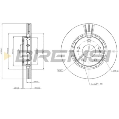 CD7642V.JPG Disco Freno Anteriore 92135200 Mitsubishi Outlander Ii (cww)