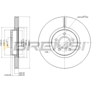 CD7649V.JPG Disco Freno Anteriore 92149100 Volvo C70 Ii Cabriolet (542)