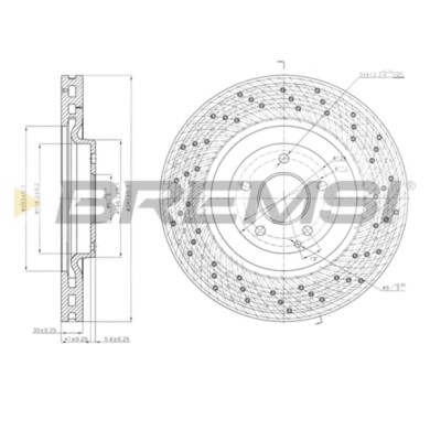 CD7650V.JPG Disco Freno Anteriore 92123700 Mercedes-benz Classe C Classe C T-model Clk Classe C Coupé Clk Cabriolet Slk