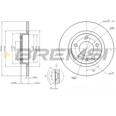 CD7651S.JPG Disco Freno Posteriore 92145900 Opel Corsa D (s07)