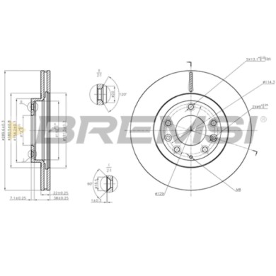 CD7657V.JPG Disco Freno Anteriore 92175603 Mazda Mx-5 Iii Ventilato