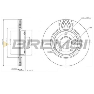 CD7659V.JPG Disco Freno Anteriore 92148300 Mitsubishi Grandis Ventilato