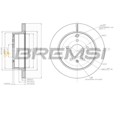 CD7660V.JPG Disco Freno Posteriore 92165500 Chevrolet Captiva Opel Antara Nero