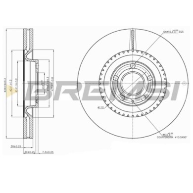 CD7661V.JPG Disco Freno Anteriore 92143900 Audi A4 Cabriolet A4 A4 Avant Ventilato