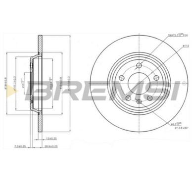 CD7666S.JPG Disco Freno Posteriore 92160100 Audi A7 Sportback (4ga 4gf)