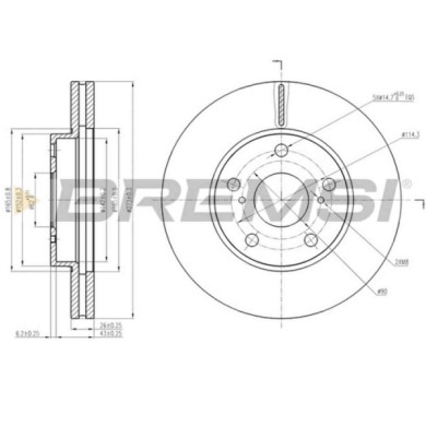 CD7668V.JPG Disco Freno Anteriore 92163700 Toyota Auris Corolla Tre Volumi Nero