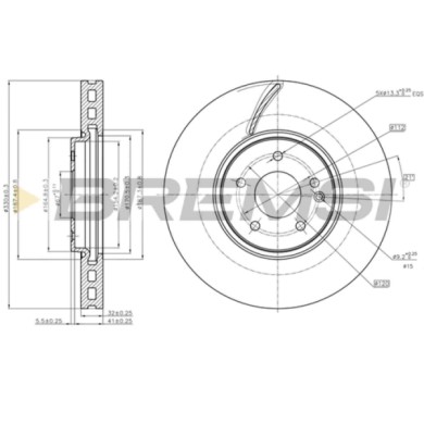 CD7670V.JPG Disco Freno Anteriore 92181903 Mercedes-benz Classe E (w210) Ventilato