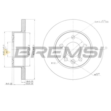 CD7674S.JPG Disco Freno Anteriore 92129200 Mercedes-benz Vito Autobus Classe V Vito Furgonato Pieno