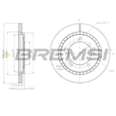 CD7687V.JPG Disco Freno Anteriore 92136800 Suzuki Grand Vitara I Grand Vitara I Fuoristrada Aperto Ventilato