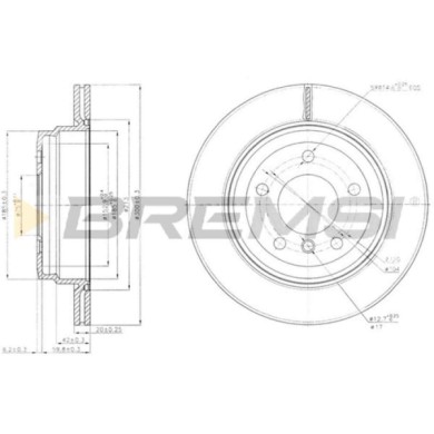 CD7697V.JPG Disco Freno Posteriore 92154900 Bmw 1 3 3 Cabriolet 3 Coupé 3 Touring X1 Nero