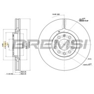 CD7705V.JPG Disco Freno Anteriore 92106700 Audi A6 A4 A4 Avant A6 Avant Allroad A4 Cabriolet Seat Exeo Exeo St Ventilato