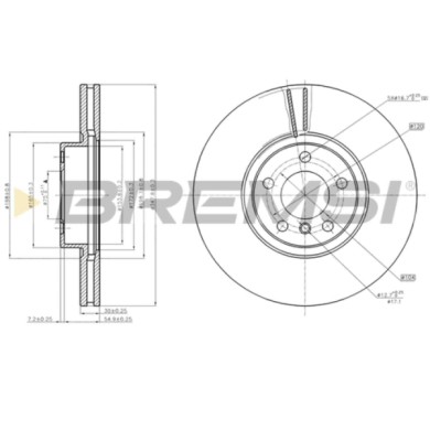 CD7713V.JPG Disco Freno Anteriore 92160903 Bmw X5 X6 Nero