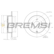 CD7737S.JPG Disco Freno Posteriore 92167000 Mitsubishi Outlander Ii (cww)