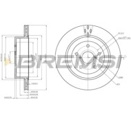 CD7751V.JPG Disco Freno Posteriore 92227803 Subaru Impreza Tre Volumi Opel Insignia A Sports Tourer Ventilato
