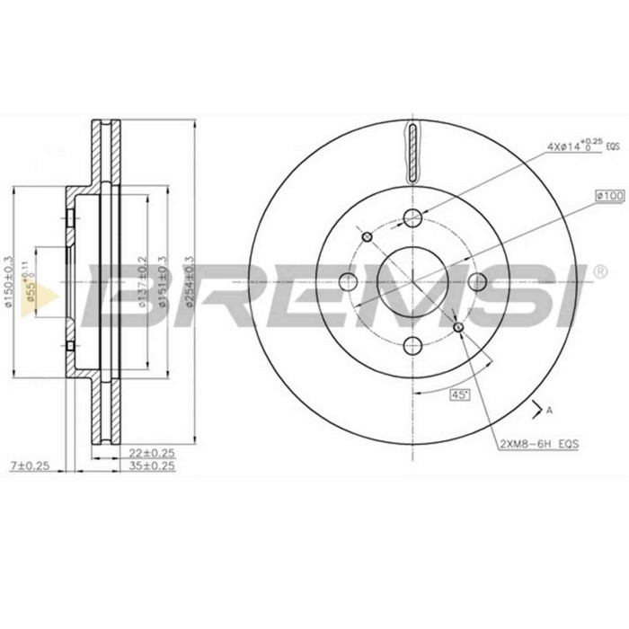 CD7758V.JPG Disco Freno Anteriore 92204503 Daihatsu Materia Sirion Subaru Justy Iv Nero