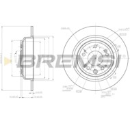 CD7778S.JPG Disco Freno Posteriore 92195100 Honda Accord Viii Accord Viii Station Wagon Pieno